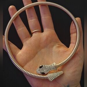 Silver Choker Snake Necklace NWOT